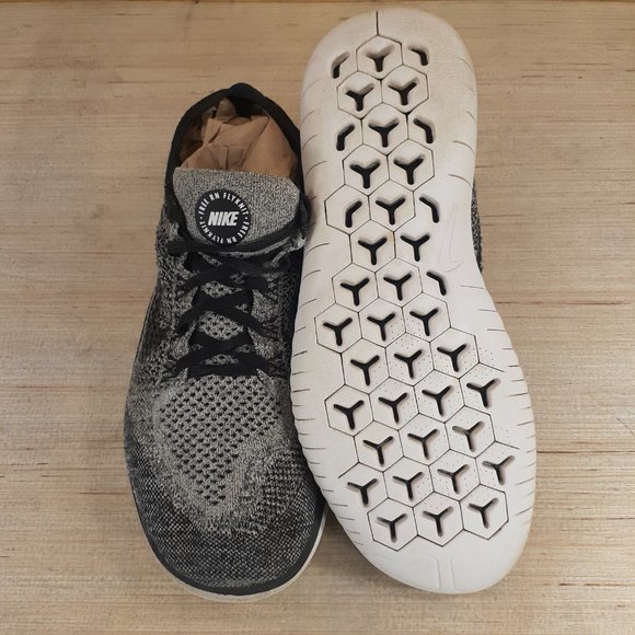 Nike Free Run Flyknit 2019 Men's Running Shoes Size 11.5 Grey 942838-101 - Picture 7 of 15